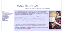 Tablet Screenshot of annamaughan.com